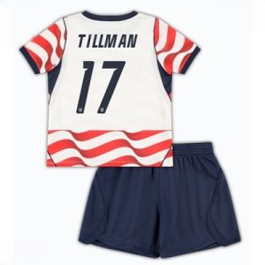 USA VM 2026 Hjemmedraktsett Barn Malik Tillman #17 Kortermet Fotballdrakt