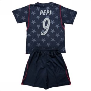 USA VM 2026 Bortedraktsett Barn Ricardo Pepi #9 Kortermet Fotballdrakt