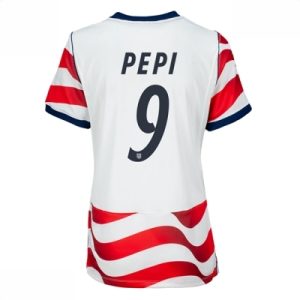USA Hjemmedrakt VM 2026 Dame Ricardo Pepi #9 Kortermet