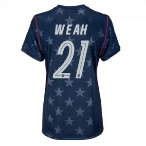 USA Bortedrakt VM 2026 Dame Timothy Weah #21 Kortermet