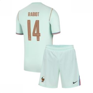 Frankrike VM 2026 Bortedraktsett Barn Adrien Rabiot #14 Kortermet Fotballdrakt