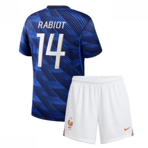 Frankrike VM 2026 Hjemmedraktsett Barn Adrien Rabiot #14 Kortermet Fotballdrakt