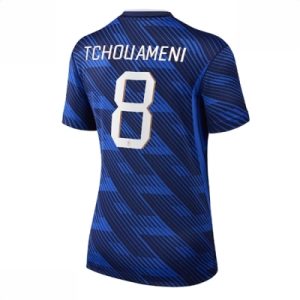 Frankrike Hjemmedrakt VM 2026 Dame Aurelien Tchouameni #8 Kortermet Fotballdrakt