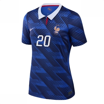 Frankrike Hjemmedrakt VM 2026 Dame Desire Doue #20 Kortermet Fotballdrakt - Bilde 2
