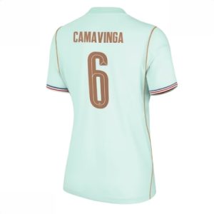 Frankrike Bortedrakt VM 2026 Dame Eduardo Camavinga #6 Kortermet Fotballdrakt
