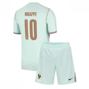 Frankrike VM 2026 Bortedraktsett Barn Kylian Mbappe #10 Kortermet Fotballdrakt
