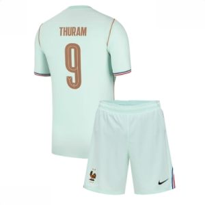 Frankrike VM 2026 Bortedraktsett Barn Marcus Thuram #9 Kortermet Fotballdrakt