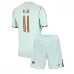 Frankrike VM 2026 Bortedraktsett Barn Michael Olise #11 Kortermet Fotballdrakt