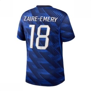 Frankrike hjemmedrakt VM 2026 herre Warren Zaire-Emery #18 kortermet fotballdrakt