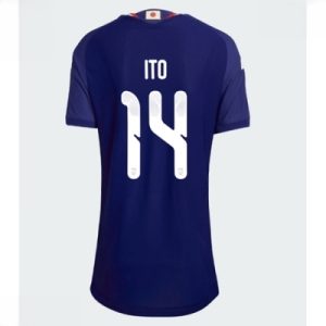 Japan Hjemmedrakt VM 2026 Dame Junya Ito #14 Kortermet Fotballdrakt