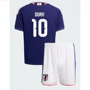 Japan VM 2026 Hjemmedraktsett Barn Ritsu Doan #10 Kortermet Fotballdrakt