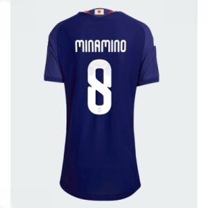 Japan Hjemmedrakt VM 2026 Dame Takumi Minamino #8 Kortermet Fotballdrakt