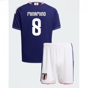 Japan VM 2026 Hjemmedraktsett Barn Takumi Minamino #8 Kortermet Fotballdrakt