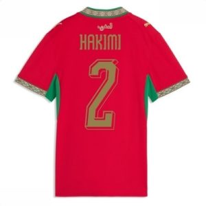 Marokko Hjemmedrakt VM 2026 Dame Achraf Hakimi #2 Kortermet Fotballdrakt