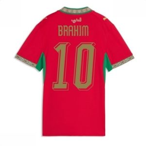 Marokko Hjemmedrakt VM 2026 Dame Brahim Diaz #10 Kortermet Fotballdrakt