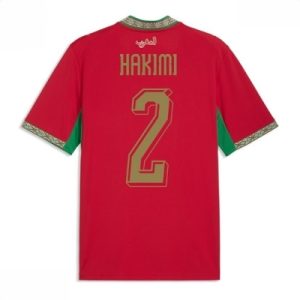 Marokko hjemmedrakt VM 2026 herre Achraf Hakimi #2 kortermet fotballdrakt