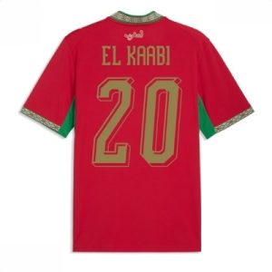 Marokko hjemmedrakt VM 2026 herre Ayoub El Kaabi #20 kortermet fotballdrakt