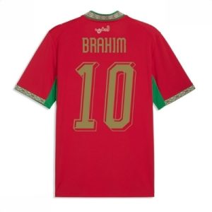 Marokko hjemmedrakt VM 2026 herre Brahim Diaz #10 kortermet fotballdrakt
