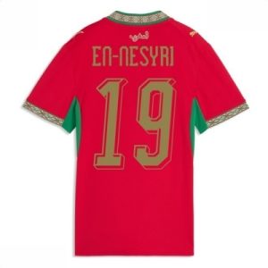 Marokko Hjemmedrakt VM 2026 Dame Youssef En-Nesyri #19 Kortermet Fotballdrakt