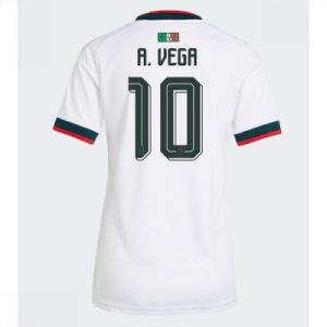 Mexico Bortedrakt VM 2026 Dame Alexis Vega #10 Kortermet Fotballdrakt