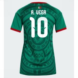 Mexico Hjemmedrakt VM 2026 Dame Alexis Vega #10 Kortermet Fotballdrakt