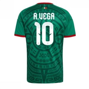 Mexico hjemmedrakt VM 2026 herre Alexis Vega #10 kortermet fotballdrakt