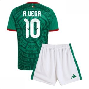 Mexico VM 2026 Hjemmedraktsett Barn Alexis Vega #10 Kortermet Fotballdrakt