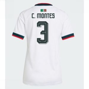 Mexico Bortedrakt VM 2026 Dame Cesar Montes #3 Kortermet Fotballdrakt