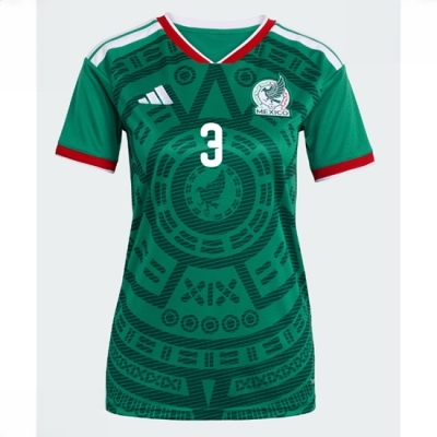 Mexico Hjemmedrakt VM 2026 Dame Cesar Montes #3 Kortermet Fotballdrakt - Bilde 2