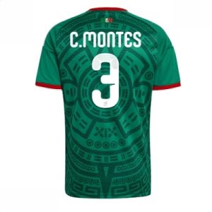 Mexico hjemmedrakt VM 2026 herre Cesar Montes #3 kortermet fotballdrakt