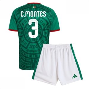 Mexico VM 2026 Hjemmedraktsett Barn Cesar Montes #3 Kortermet Fotballdrakt