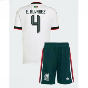 Mexico VM 2026 Bortedraktsett Barn Edson Alvarez #4 Kortermet Fotballdrakt