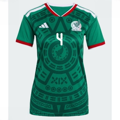 Mexico Hjemmedrakt VM 2026 Dame Edson Alvarez #4 Kortermet Fotballdrakt - Bilde 2