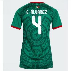 Mexico Hjemmedrakt VM 2026 Dame Edson Alvarez #4 Kortermet Fotballdrakt