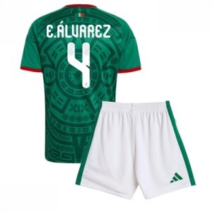Mexico VM 2026 Hjemmedraktsett Barn Edson Alvarez #4 Kortermet Fotballdrakt