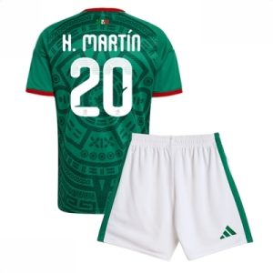 Mexico VM 2026 Hjemmedraktsett Barn Henry Martin #20 Kortermet Fotballdrakt