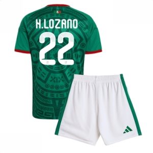 Mexico VM 2026 Hjemmedraktsett Barn Hirving Lozano #22 Kortermet Fotballdrakt