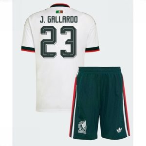 Mexico VM 2026 Bortedraktsett Barn Jesus Gallardo #23 Kortermet Fotballdrakt
