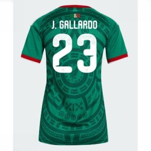 Mexico Hjemmedrakt VM 2026 Dame Jesus Gallardo #23 Kortermet Fotballdrakt