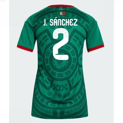 Mexico Hjemmedrakt VM 2026 Dame Jorge Sanchez #2 Kortermet Fotballdrakt