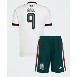 Mexico VM 2026 Bortedraktsett Barn Raul Jimenez #9 Kortermet Fotballdrakt