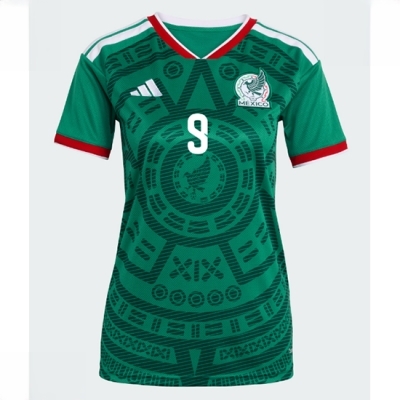 Mexico Hjemmedrakt VM 2026 Dame Raul Jimenez #9 Kortermet Fotballdrakt - Bilde 2