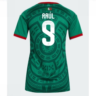 Mexico Hjemmedrakt VM 2026 Dame Raul Jimenez #9 Kortermet Fotballdrakt
