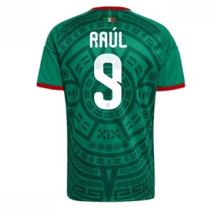 Mexico hjemmedrakt VM 2026 herre Raul Jimenez #9 kortermet fotballdrakt