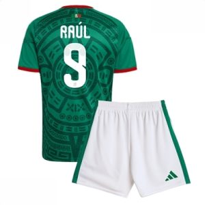 Mexico VM 2026 Hjemmedraktsett Barn Raul Jimenez #9 Kortermet Fotballdrakt