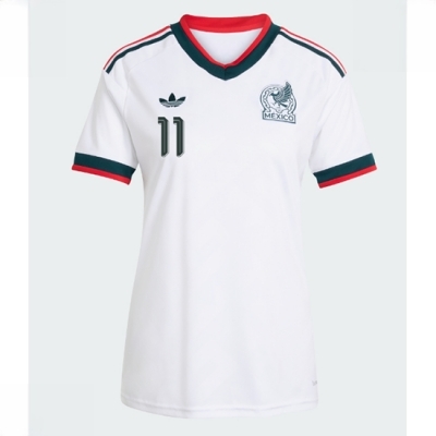 Mexico Bortedrakt VM 2026 Dame Santiago Gimenez #11 Kortermet Fotballdrakt - Bilde 2