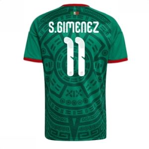 Mexico hjemmedrakt VM 2026 herre Santiago Gimenez #11 kortermet fotballdrakt