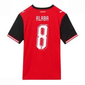 Østerrike hjemmedrakt VM 2026 herre David Alaba #8 kortermet fotballdrakt