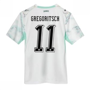 Østerrike bortedrakt VM 2026 herre Michael Gregoritsch #11 kortermet fotballdrakt