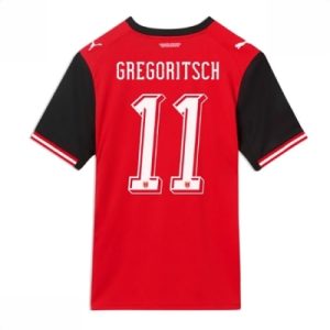 Østerrike hjemmedrakt VM 2026 herre Michael Gregoritsch #11 kortermet fotballdrakt